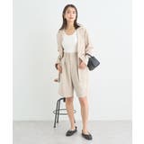 タックハーフパンツ | earth music&ecology  | 詳細画像7 