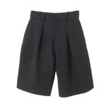 ブラック | タックハーフパンツ | earth music&ecology 