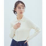 Wジップリブカーディガン | earth music&ecology  | 詳細画像2 