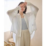 オフホワイト | レーヨンクレープドロストシャツ | earth music&ecology