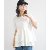 異素材バックプリーツチュニック | earth music&ecology  | 詳細画像2 