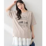 ベージュ | PhotoスリットT | earth music&ecology