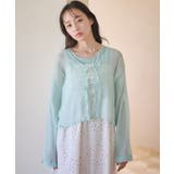 【WEB限定】SET2点クレープリボンブラウス+インナー | earth music&ecology | 詳細画像9