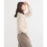 メッシュストライプショートシャツ | earth music&ecology | 詳細画像10