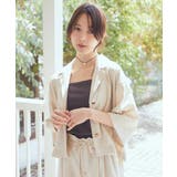 リラックスシャツジャケット / リネン混 | earth music&ecology | 詳細画像2