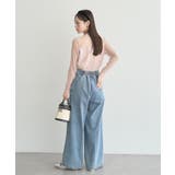 サイドベルトデニムパンツ | earth music&ecology | 詳細画像33