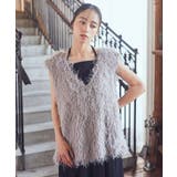 グレーベージュ | ふさふさベスト | earth music&ecology 