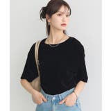 ブラック | シアーベロアTee | earth music&ecology