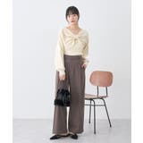 ウエストタブタックパンツ | earth music&ecology  | 詳細画像30 