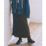 シャイニーベロアスカート | earth music&ecology  | 詳細画像1 