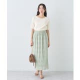 マジョリカプリーツナロースカート | earth music&ecology  | 詳細画像21 