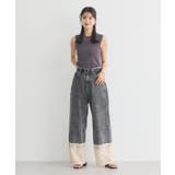 裾レースデニムパンツ | earth music&ecology  | 詳細画像11 