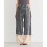 裾レースデニムパンツ | earth music&ecology  | 詳細画像16 