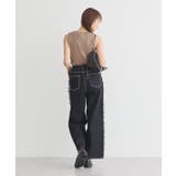 サイドチュールデニムパンツ | earth music&ecology  | 詳細画像15 