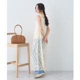 起毛レースレイヤードキャミワンピース | earth music&ecology  | 詳細画像5 