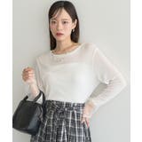 オフホワイト | シアースリーブプルオーバー | earth music&ecology