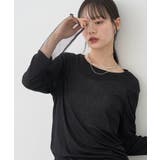 ブラック | シアースリーブプルオーバー | earth music&ecology