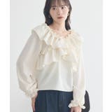 フリルオフショルブラウス | earth music&ecology  | 詳細画像1 