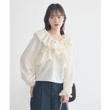 フリルオフショルブラウス | earth music&ecology  | 詳細画像7 