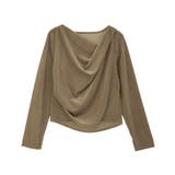 シアーベロアドレープネックプルオーバー | earth music&ecology  | 詳細画像33 