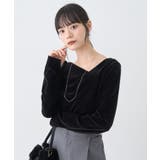 シアーベロアドレープネックプルオーバー | earth music&ecology  | 詳細画像14 