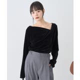 シアーベロアドレープネックプルオーバー | earth music&ecology  | 詳細画像15 