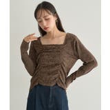 プリーツベロア風ギャザープルオーバー | earth music&ecology  | 詳細画像7 