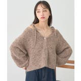 SET2点ショートカーディガン＋リボンキャミソール | earth music&ecology  | 詳細画像1 