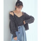 SET2点ショートカーディガン＋リボンキャミソール | earth music&ecology  | 詳細画像12 