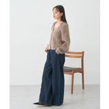 SET2点ショートカーディガン＋リボンキャミソール | earth music&ecology  | 詳細画像7 