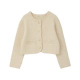 【WEB限定】ゴールド釦ショートニットカーディガン | earth music&ecology  | 詳細画像45 