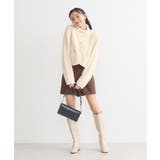 【WEB限定】ゴールド釦ショートニットカーディガン | earth music&ecology  | 詳細画像22 