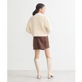 【WEB限定】ゴールド釦ショートニットカーディガン | earth music&ecology  | 詳細画像24 