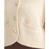 【WEB限定】ゴールド釦ショートニットカーディガン | earth music&ecology  | 詳細画像31 