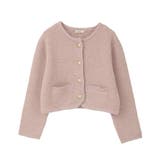 【WEB限定】ゴールド釦ショートニットカーディガン | earth music&ecology  | 詳細画像47 