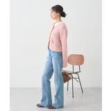 【WEB限定】ゴールド釦ショートニットカーディガン | earth music&ecology  | 詳細画像12 