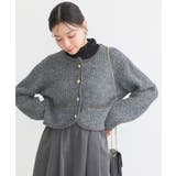 【WEB限定】ゴールド釦ショートニットカーディガン | earth music&ecology  | 詳細画像26 