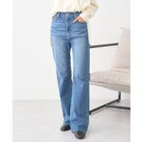 セルフカットストレッチフレアデニムパンツ | earth music&ecology | 詳細画像13