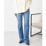 セルフカットストレッチフレアデニムパンツ | earth music&ecology | 詳細画像14