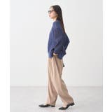 アンチピリングC/Aパッチワークケーブルニット | earth music&ecology  | 詳細画像5 