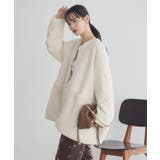 ボアキルトミドルコート | earth music&ecology | 詳細画像4