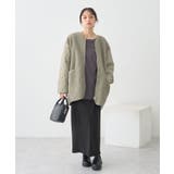 ボアキルトミドルコート | earth music&ecology | 詳細画像25