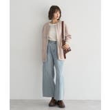 ノーカラーフェイクムートンコート | earth music&ecology  | 詳細画像9 