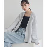 ライトグレー | マットモールカーディガン | earth music&ecology 