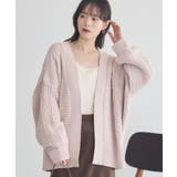 ピンク | マットモールカーディガン | earth music&ecology 
