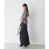 ベロアフーディージップニットカーディガン | earth music&ecology  | 詳細画像13 