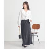 ラッフルカラーブラウス | earth music&ecology | 詳細画像14