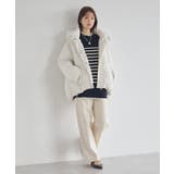 アンチピリングモックネックバックスリットニット | earth music&ecology | 詳細画像17