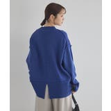 アンチピリングモックネックバックスリットニット | earth music&ecology | 詳細画像19