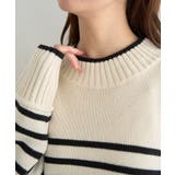 アンチピリングモックネックバックスリットニット | earth music&ecology | 詳細画像32